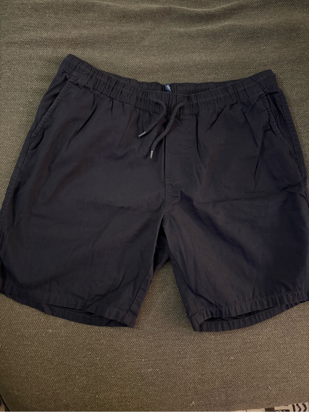 Men's H&M black drawstring chino shorts